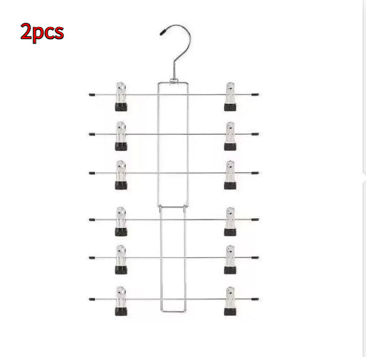 Pantskirt multifonctions Clip entreposage ménager Hanger invisible en acier inoxydable Multi-la