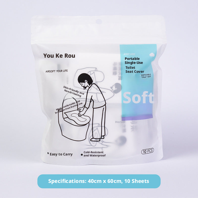 Tapis de toilette secondaire-40 * 60cm-Tissu non tissé +PE film-10 pièces-1 sac