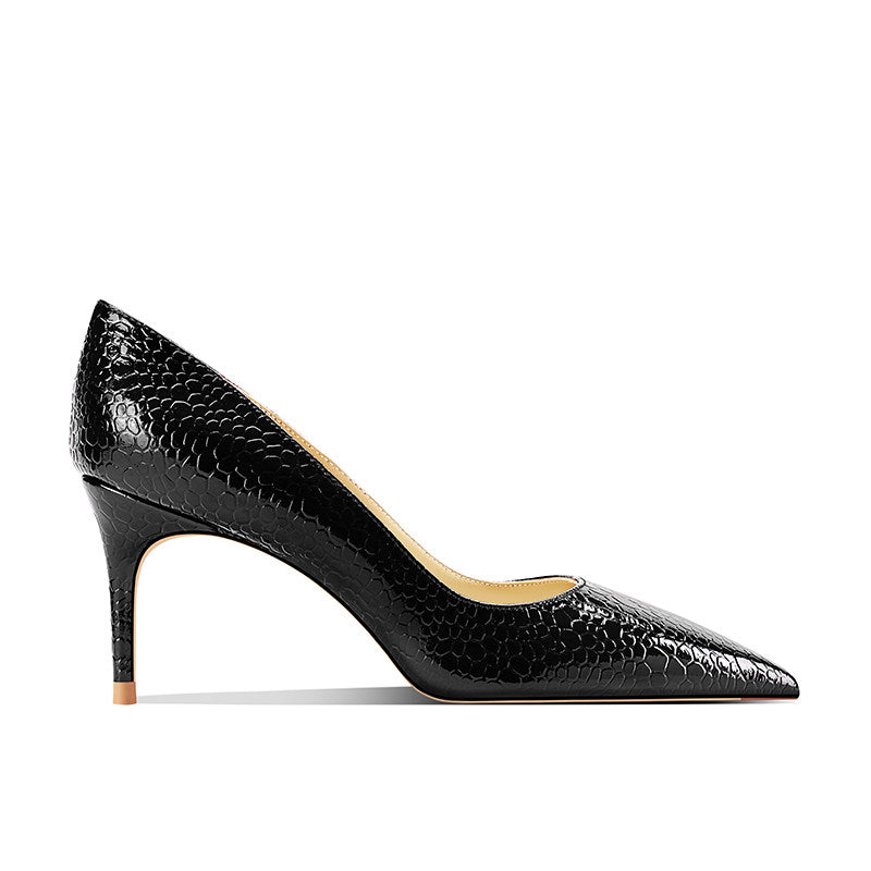 Femmes pointue Stiletto Snake-print Talons hauts