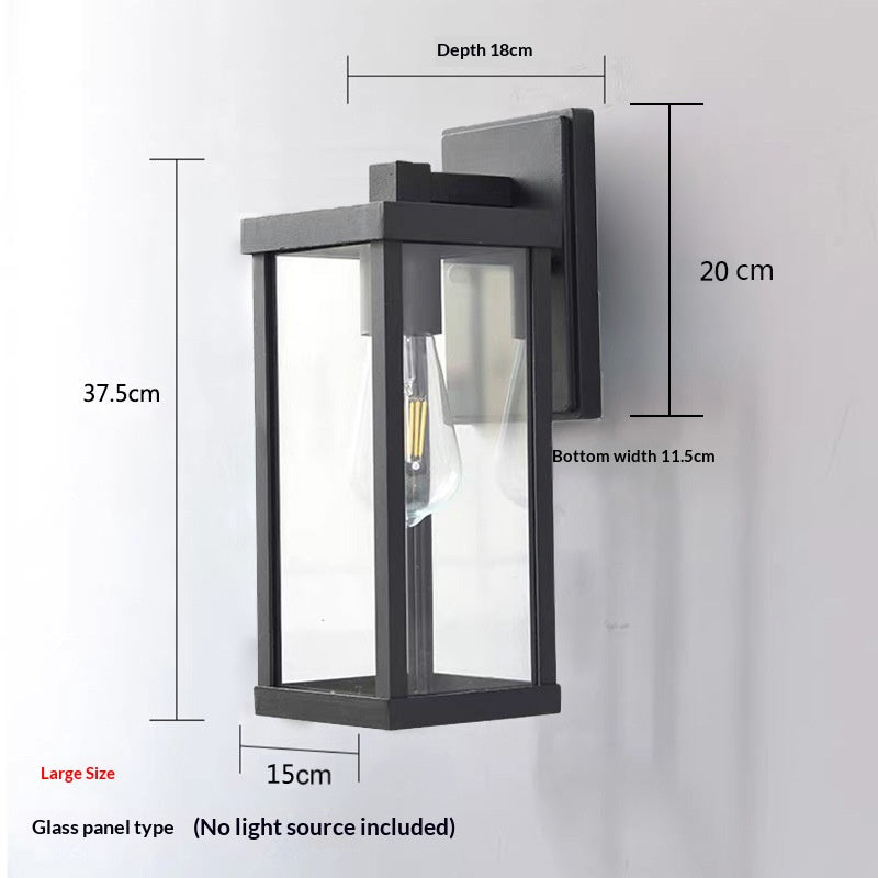 Lampe murale extérieure étanche américaine simple