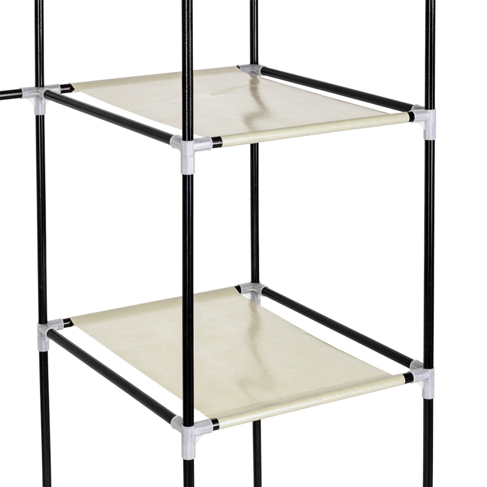 Armoire non tissée 5 couches 12 compartiments 150x45x175-beige