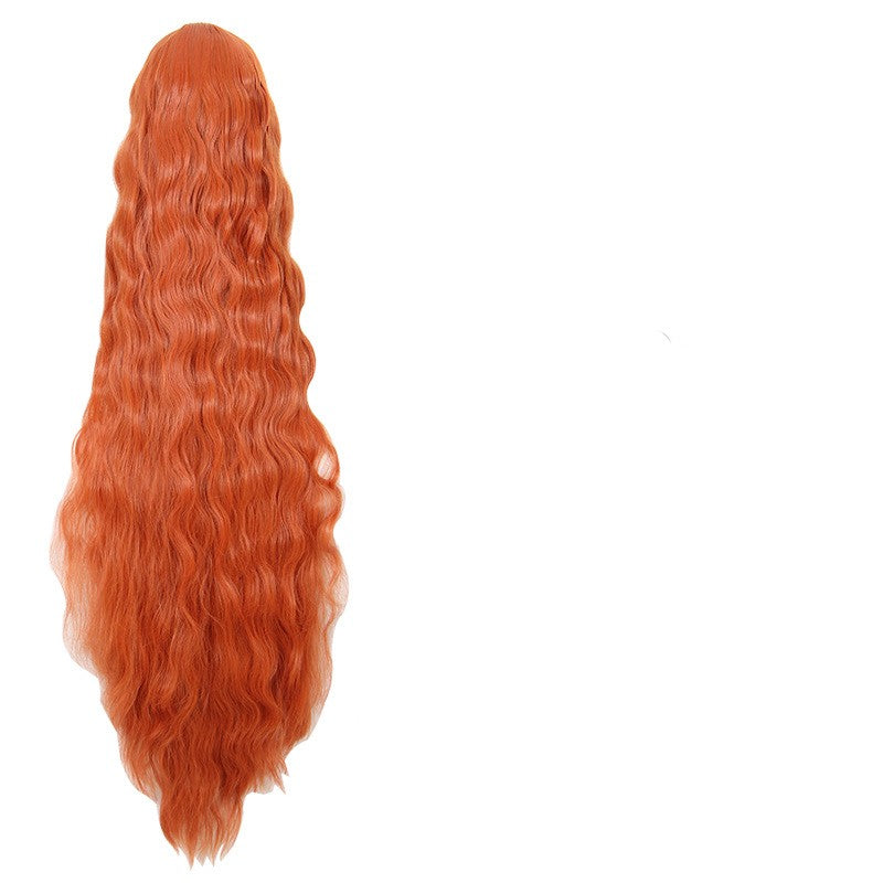 Cos Wig Orange 120cm Scalding de maïs