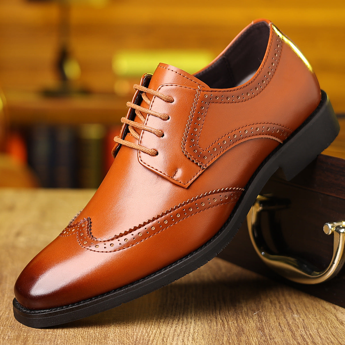 Chaussures casuales en cuir standard pour hommes