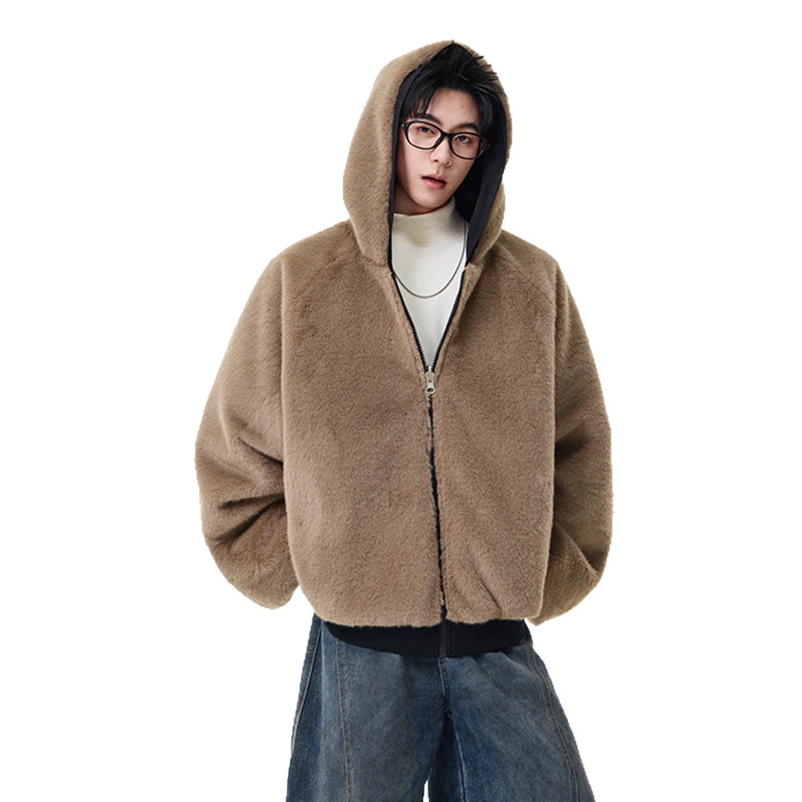Hommes Tendance haut de gamme en coton à capuche d'hiver