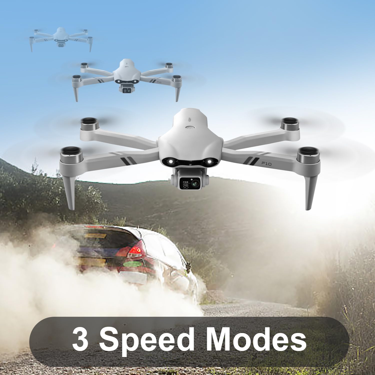 F10 Drone pliable avec caméra WIFI FPV Pour adultes