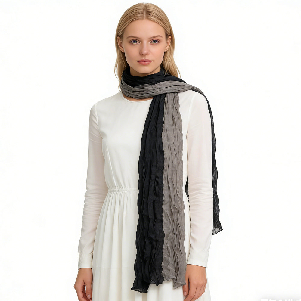 2-piece Textured Casual Scarf