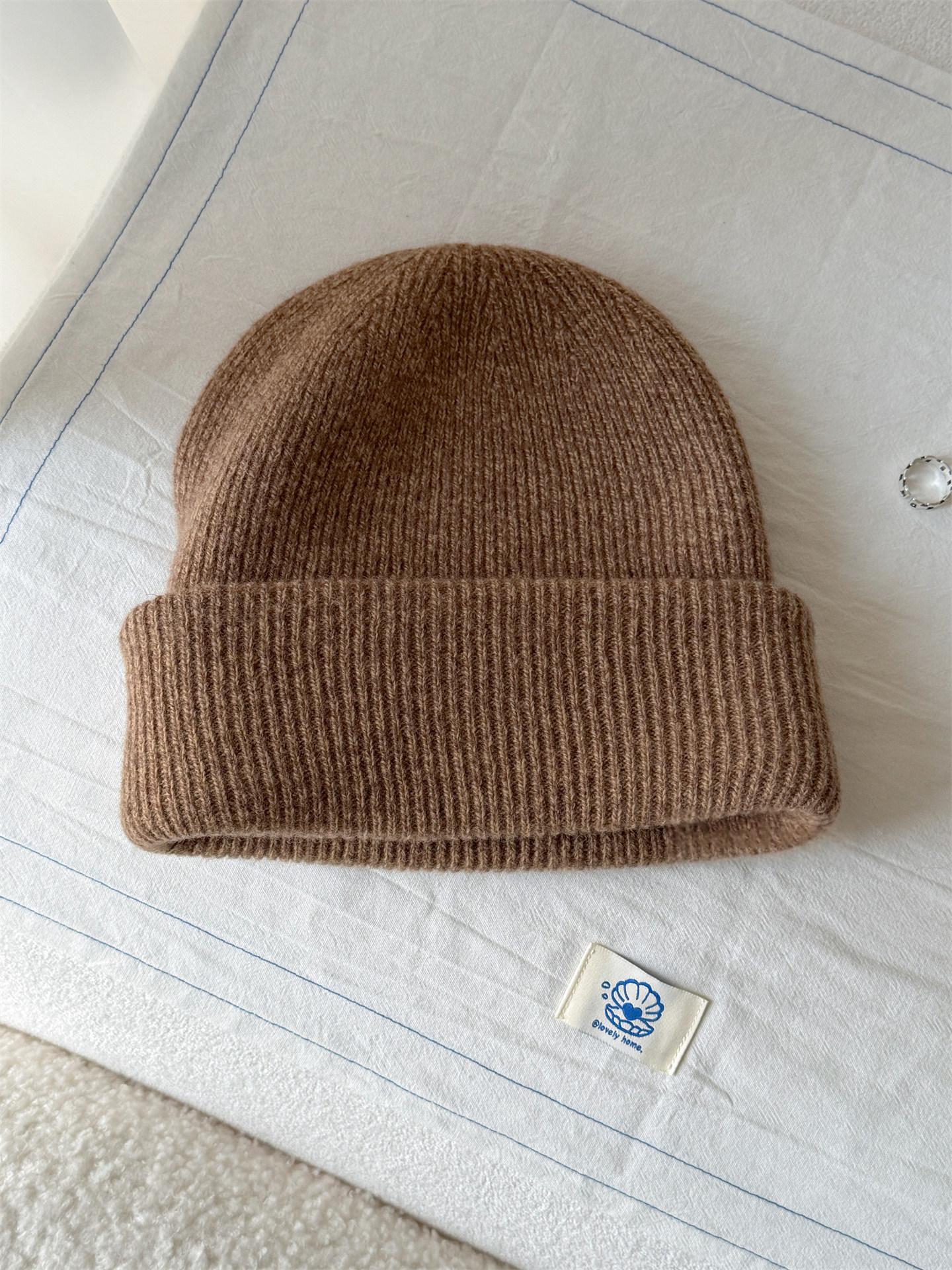 Bonnet en double couche pour femmes - Chapeau chaud d'hiver doux stretchy pour temps froid Outdo