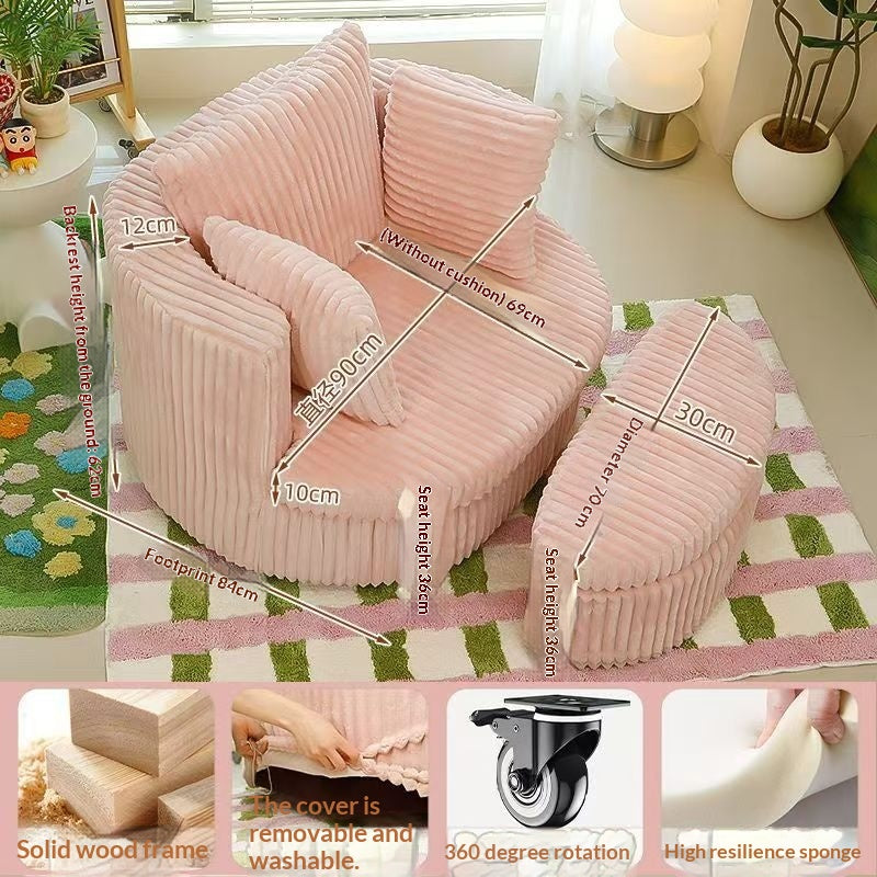 Chaise Canapé ronde pivotante monoplace