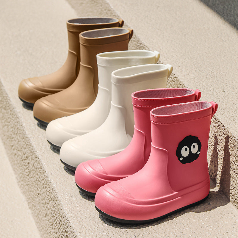 Bottes de pluie cartoon coréenne mignonnes Femmes non-dérapant