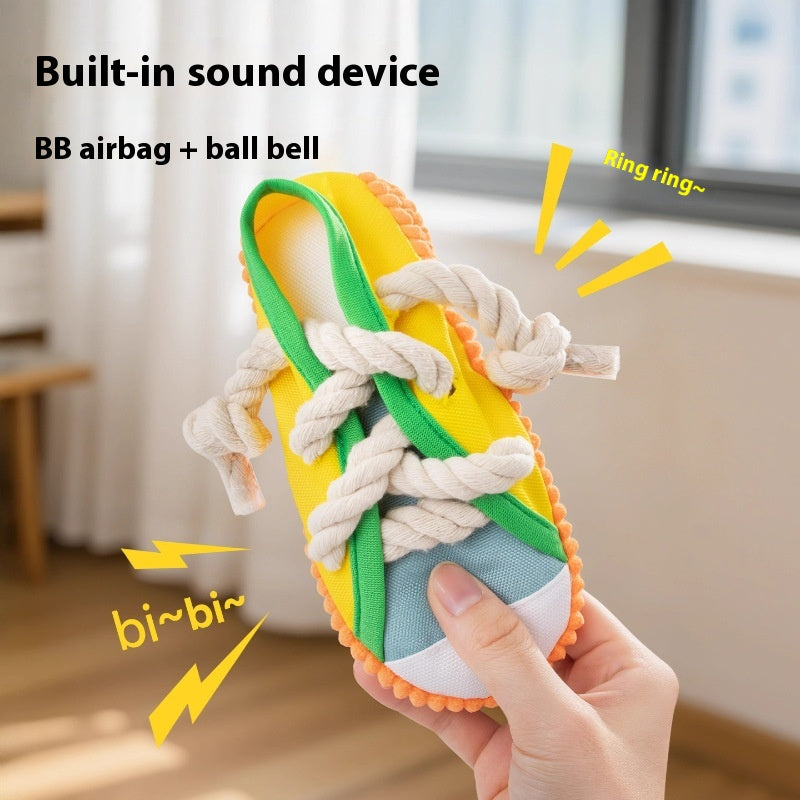 Pantoufles de son chien Jouet Self-Hi soulagement Bends et Hitches Molar
