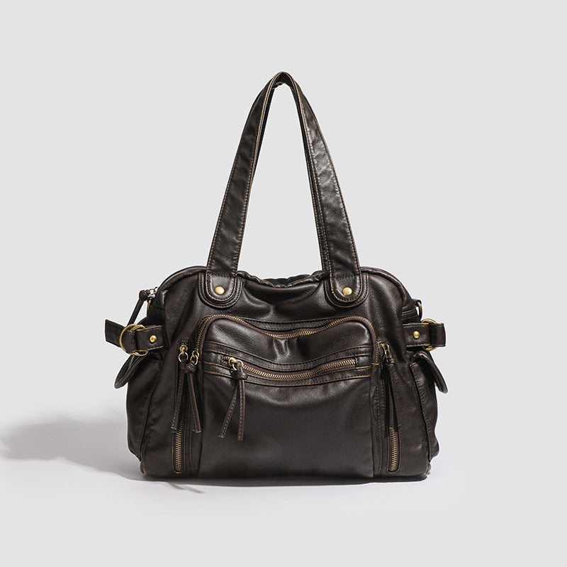 Sac de Messenger d'épaule féminine Retro Biker