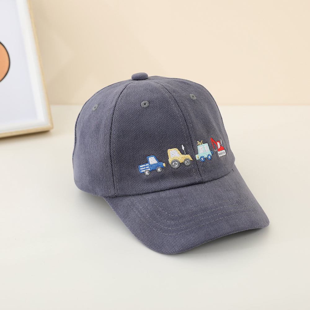 Casquette de baseball brodée pour véhicules de génie pour garçons - Chapeau de soleil pour enfants - Baby Ou