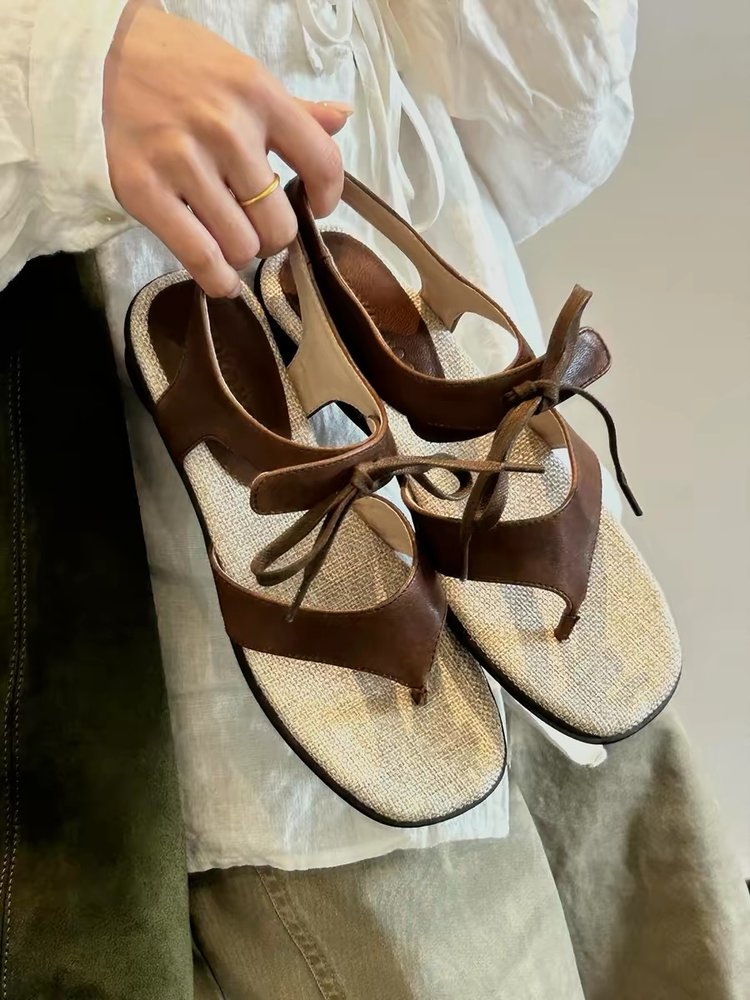 Sandales de mode décontractées pour femmes avec Bow