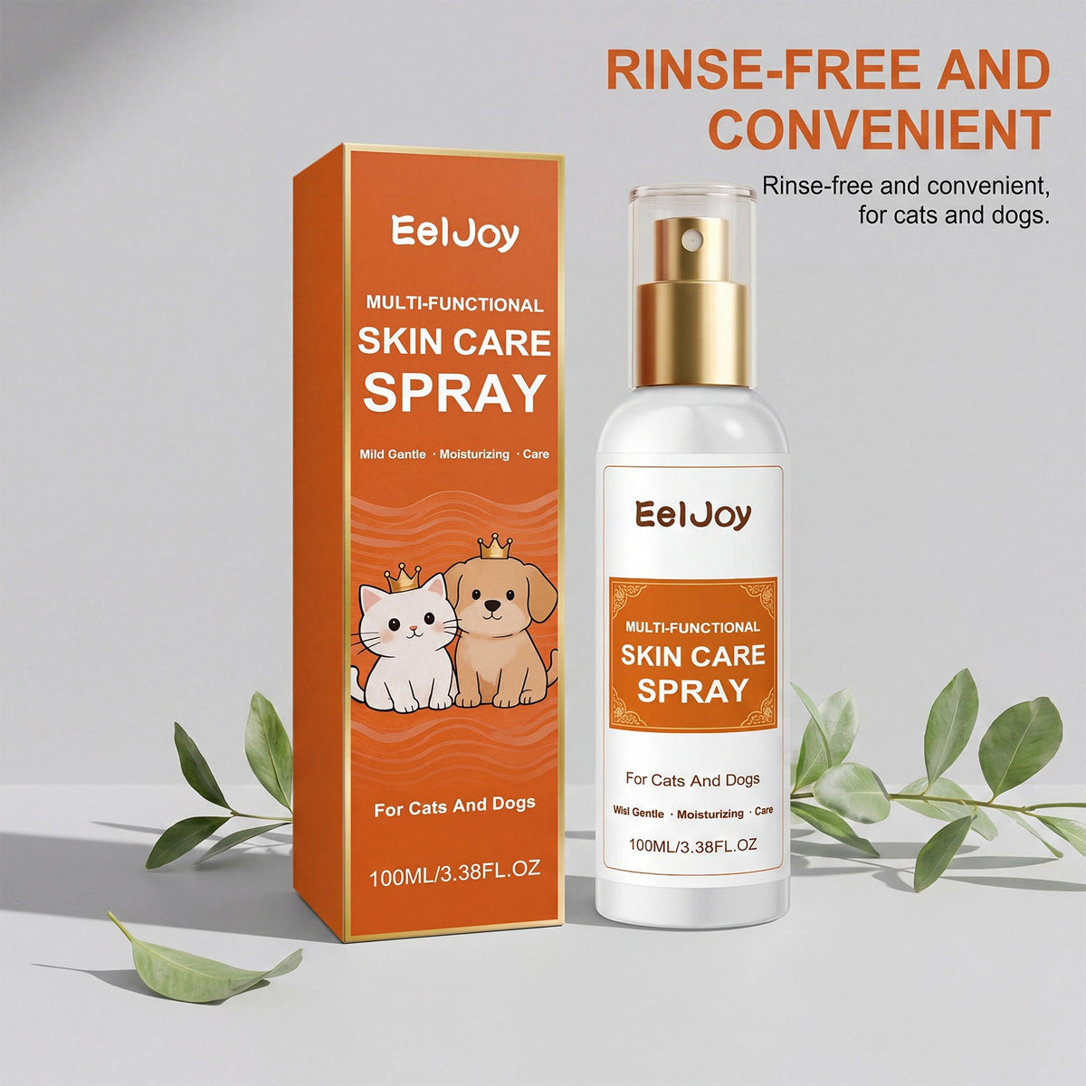 Eeljoy Pet Multi-Functional Skin Care Spray est doux et hydratant
