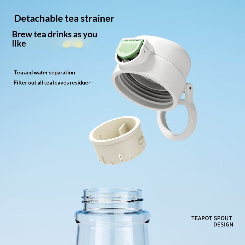 Bouteille d'eau de sport personnalisée Graffiti Outdoor Portable Straw Cup