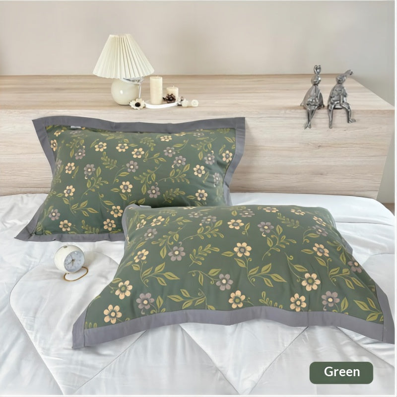 Divers oreillers en coton peigné Jacquard