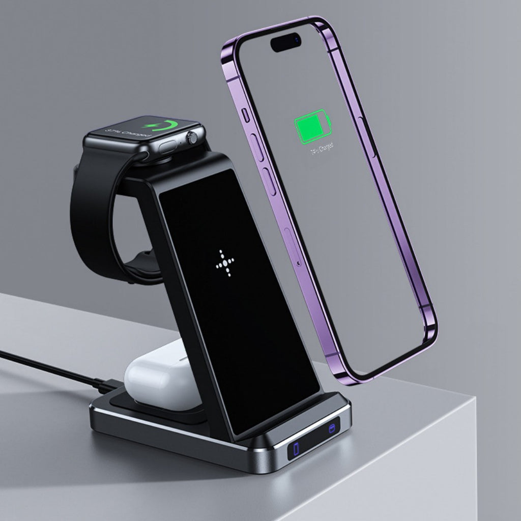 Chargeur sans fil multifonctionnel AirPods Mobile Phone Watch