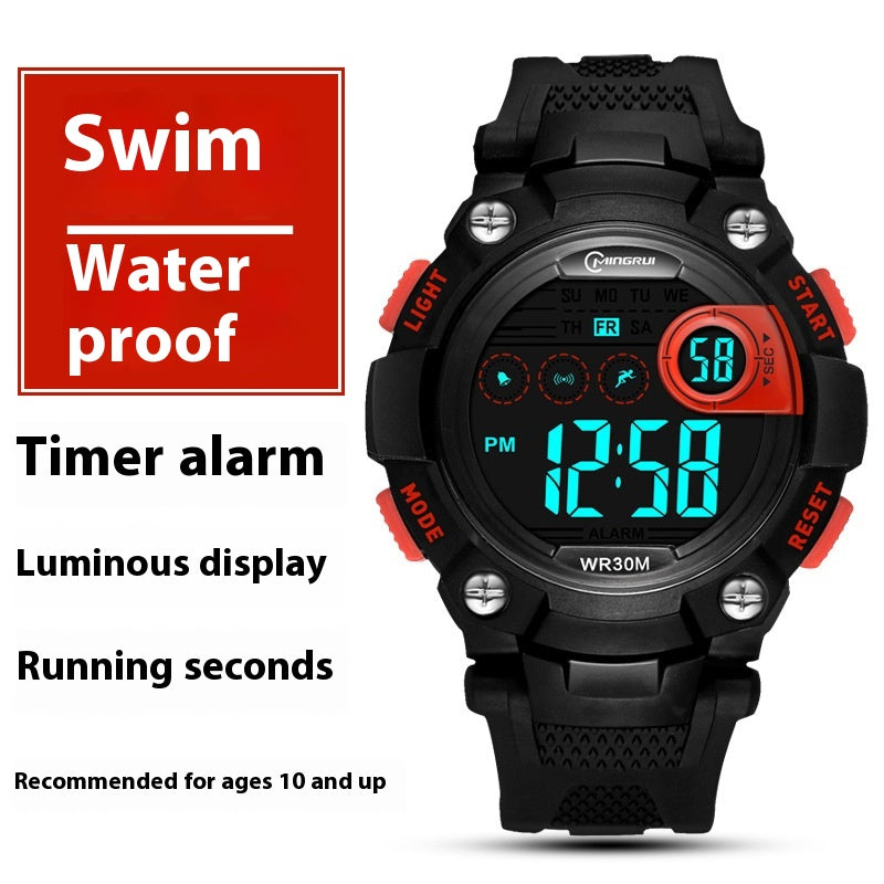 Waterproof Anti-fall Multifonctionnel Sports Student Electronic Watch