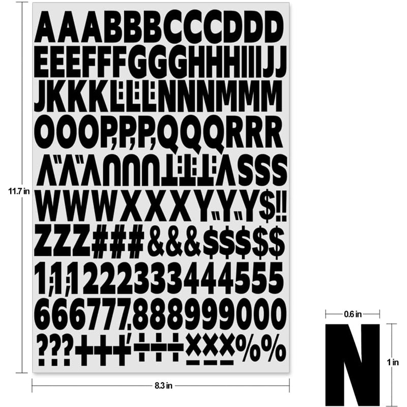 1680pcs Fer sur la chaleur lettres de transfert et nombres Alphabets tissu lettre vinyle bricolage pour Sp