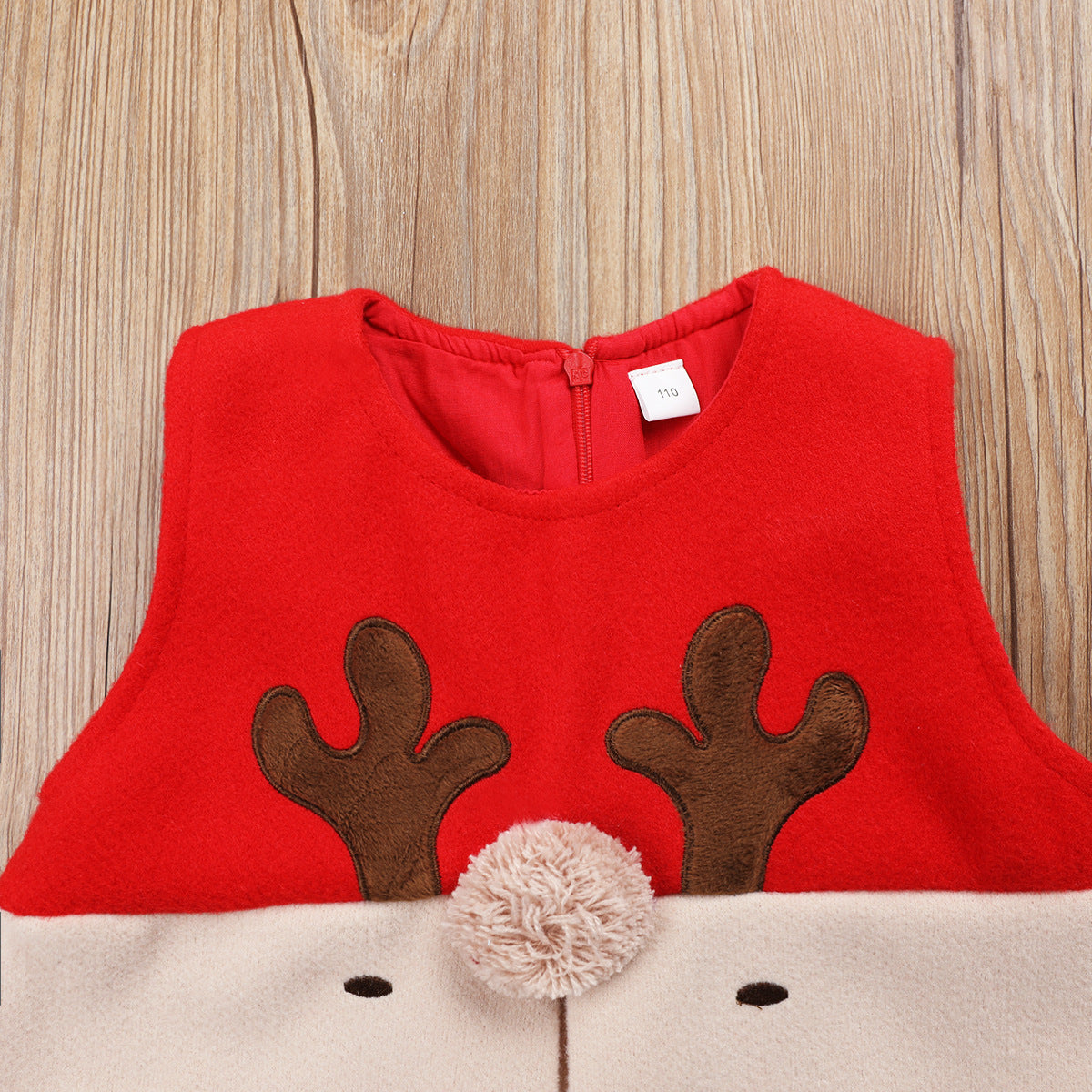 Veste de laine polyvalente des filles avec une impression de Noël