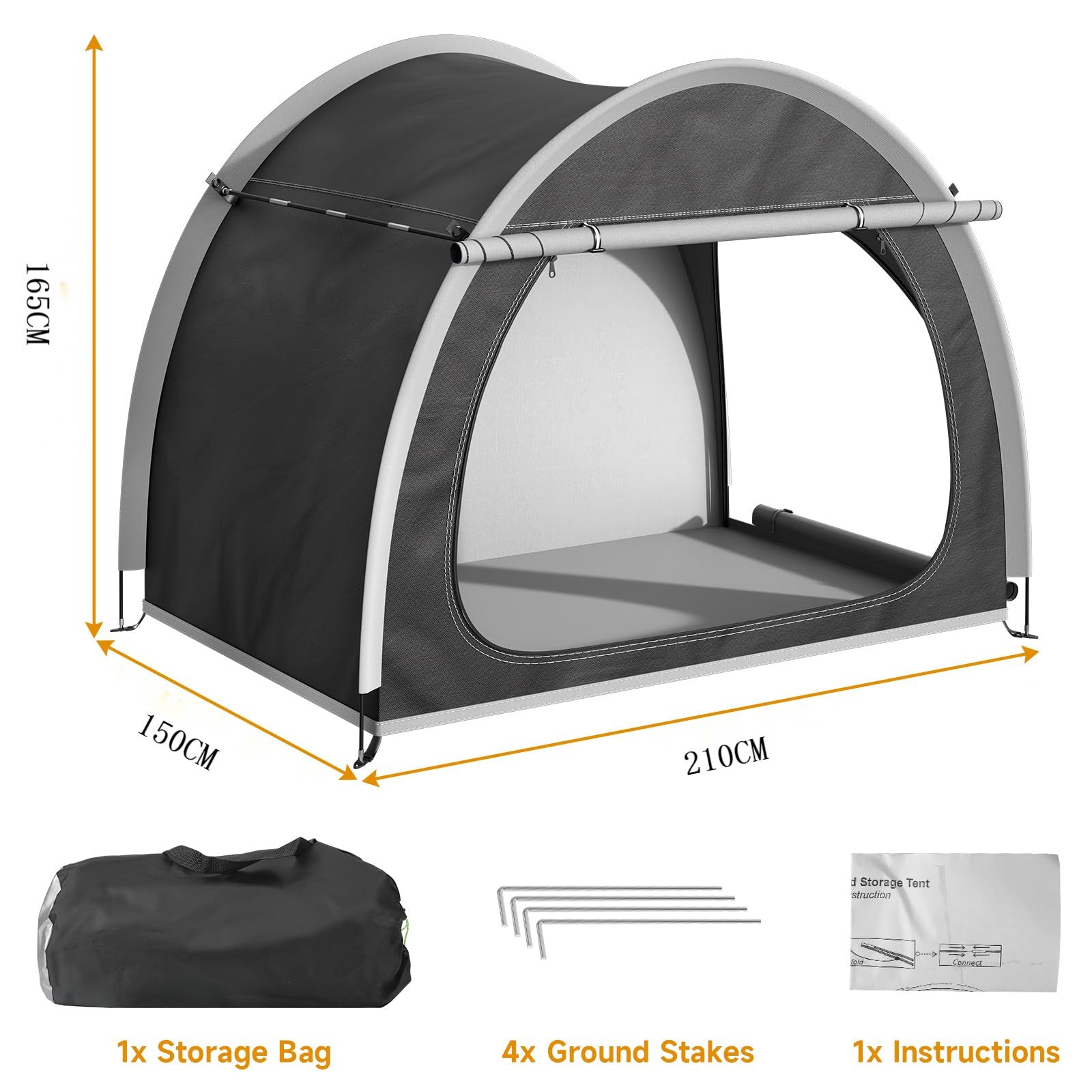 Rangement extérieur et station de stationnement Tente pour VTT Grande capacité