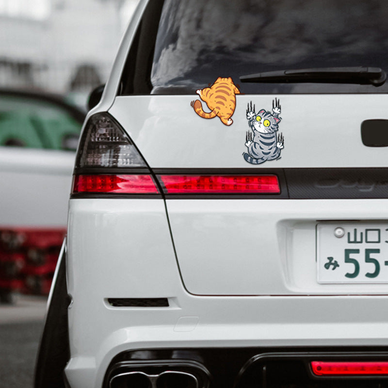 Sticker de voiture de chat à gratter Corps à gratter