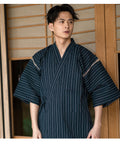 Ensemble de pyjama à rayures portatives pour hommes
