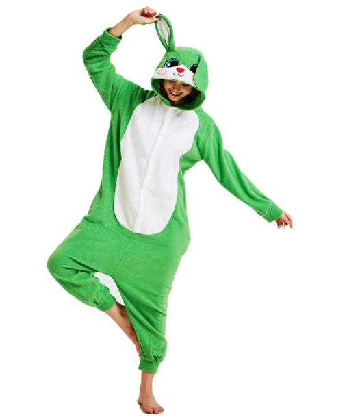 Hommes et femmes Velvet Tamed Animal Cartoon Noël Fête d'Halloween Pyjama à une pièce