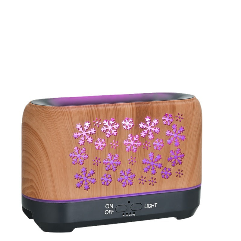 Motif de Noël flocons de neige Humidificateur ménage Aromathérapie coloré Humidificateur Atmosphe