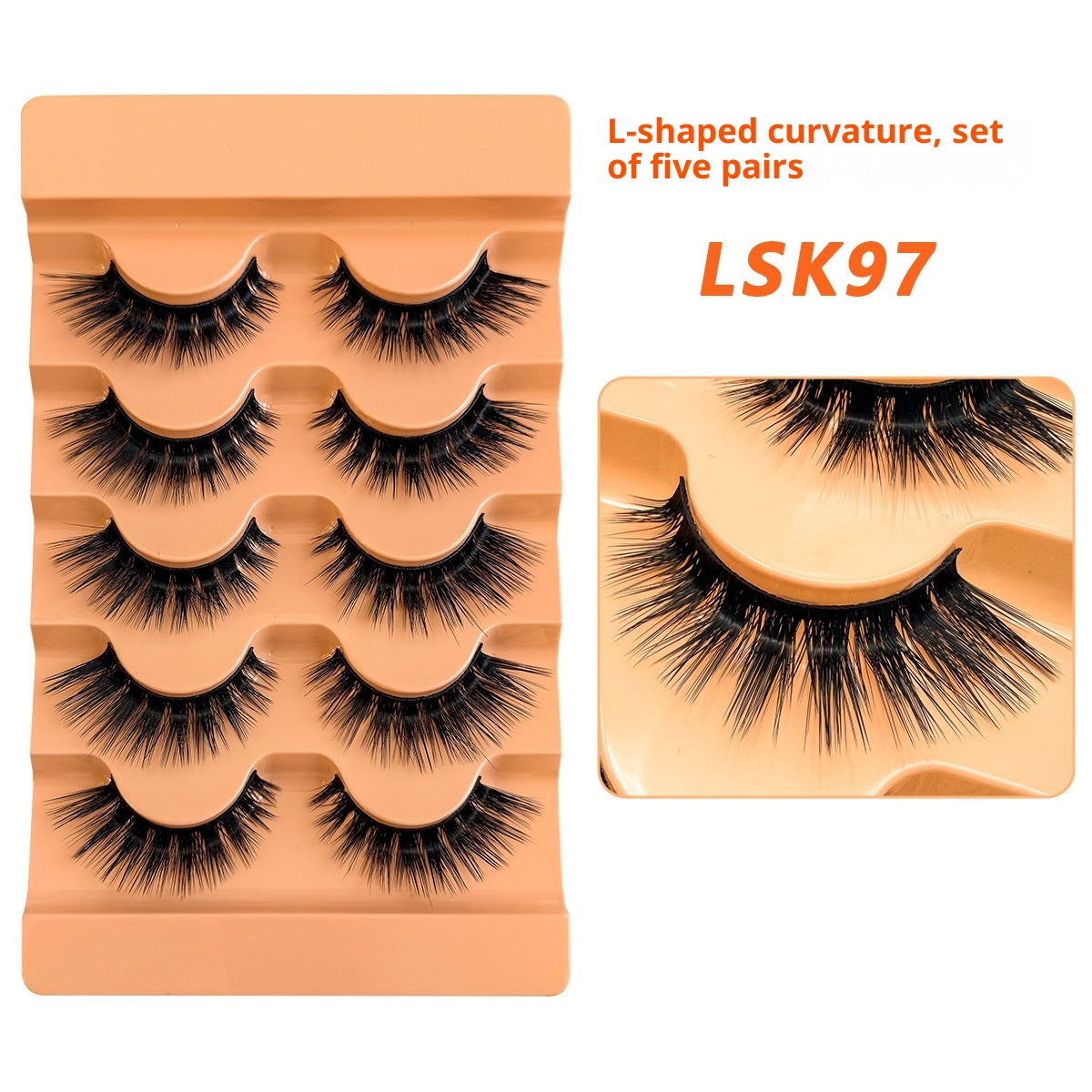 Faux cils Style à bande unique