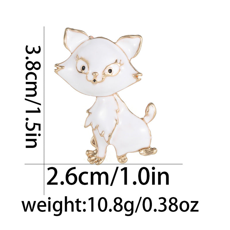 Broche animale polyvalente en alliage minimaliste