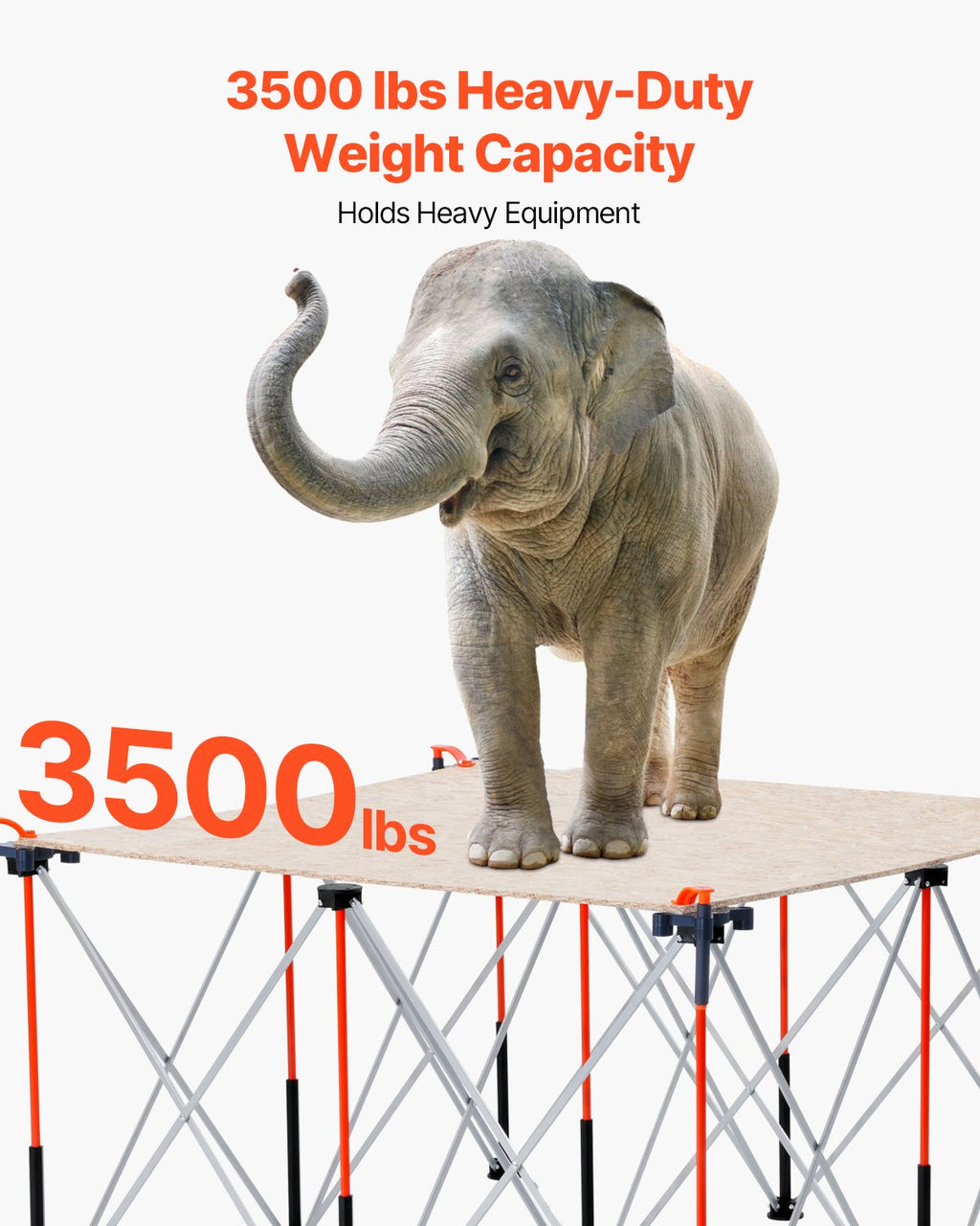 Support de travail pliable portatif 4.15 X 4.15ft Support de travail collapsible 3500lbs Capacité
