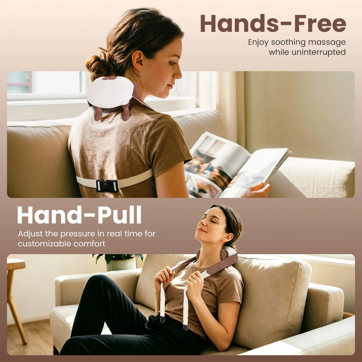 Massager sans fil Shiatsu Col avec chaleur