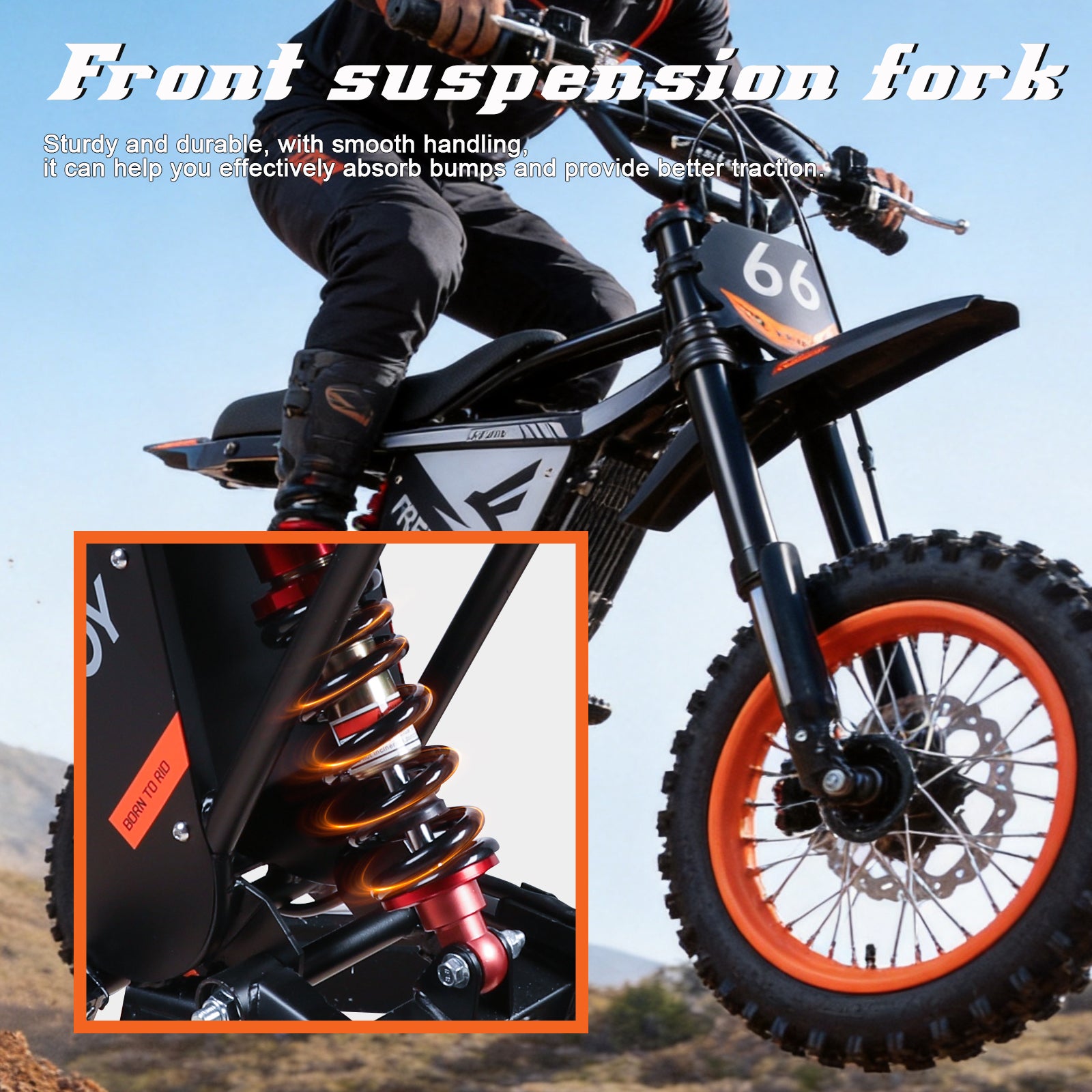 Y66 Iron Frame 3000W Moto électrique avec 20 Mph modèle hors route