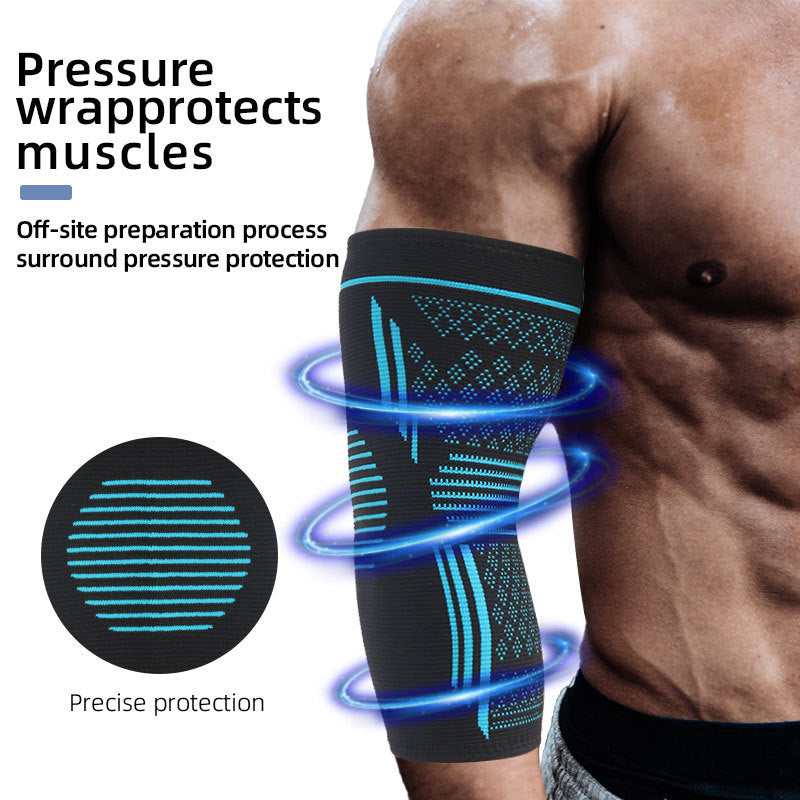 Sports Elbow Guard Compresse élastique à quatre faces en nylon respirant