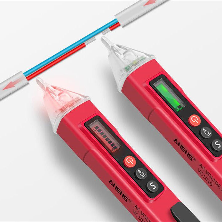 Électricien de détection de ligne multi-fonctions stylo d'essai d'affichage numérique