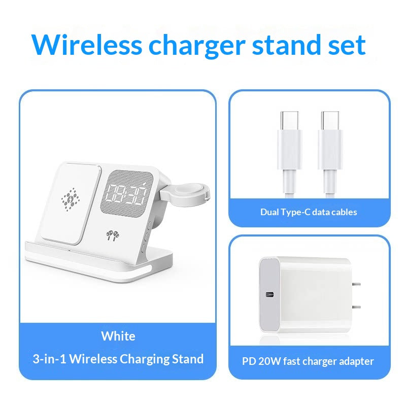 Chargeur magnétique quatre en un sans fil