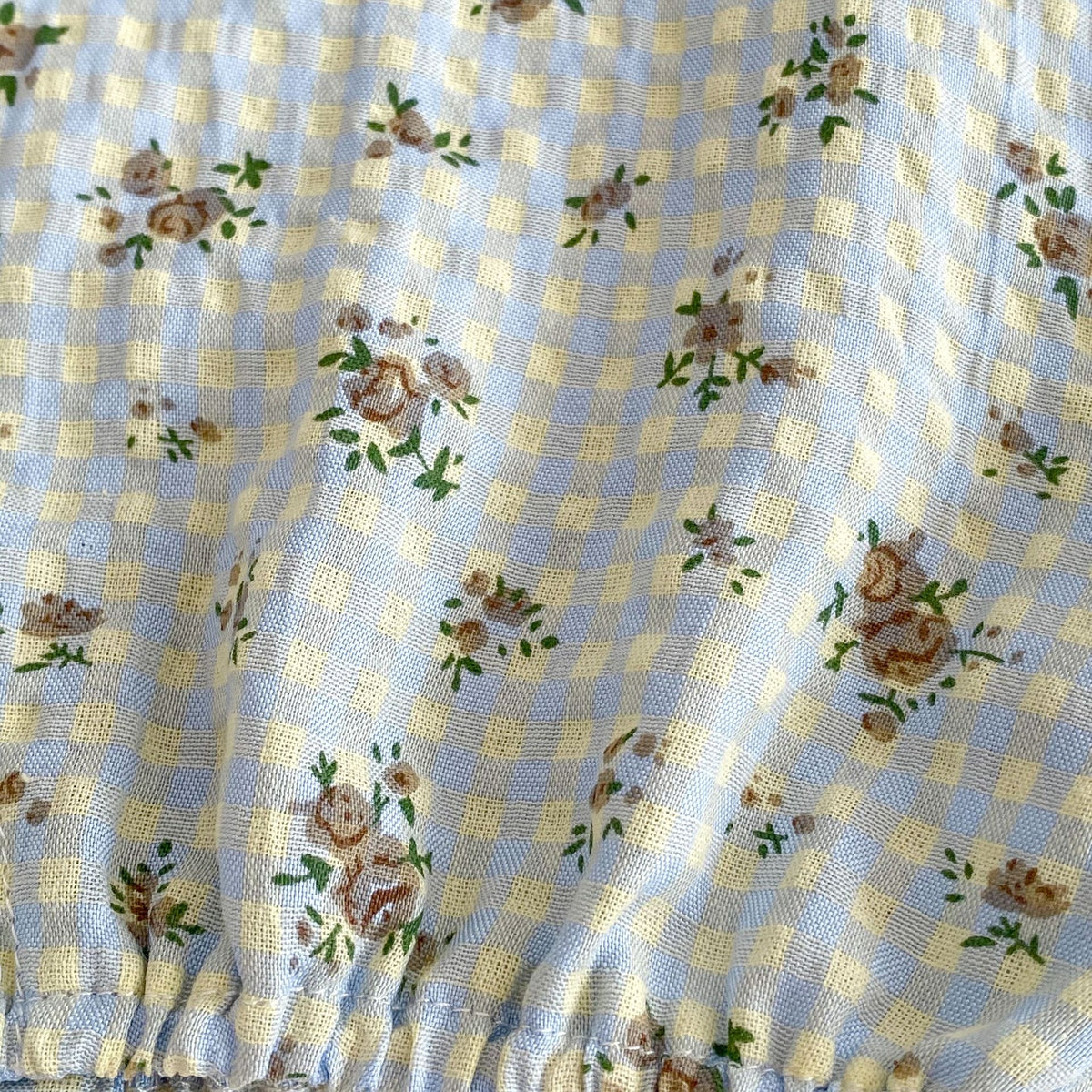Personnalité Plaid Imprimé Suspendeurs Fleurs Vêtements de travail Pantalons
