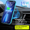 Chargeur de voiture sans fil magnétique noir