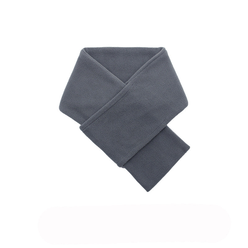 Écharpe chaude d'automne et d'hiver Mode simple couleur solide polaire de l'homme