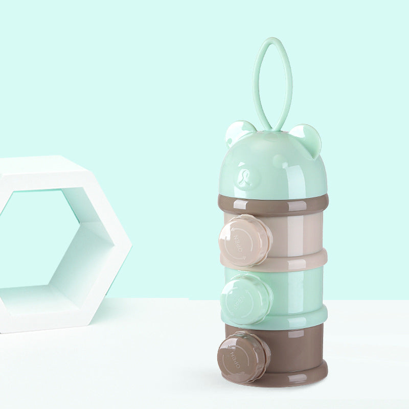 Boîte à poudre de lait rotatif portable pour enfants