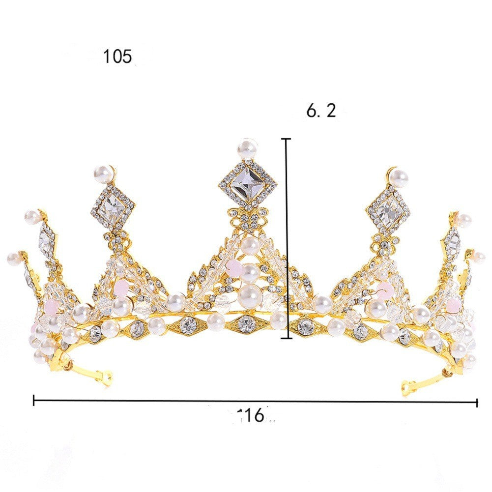 Boucles d'oreilles de style coréen de la Couronne de mariée