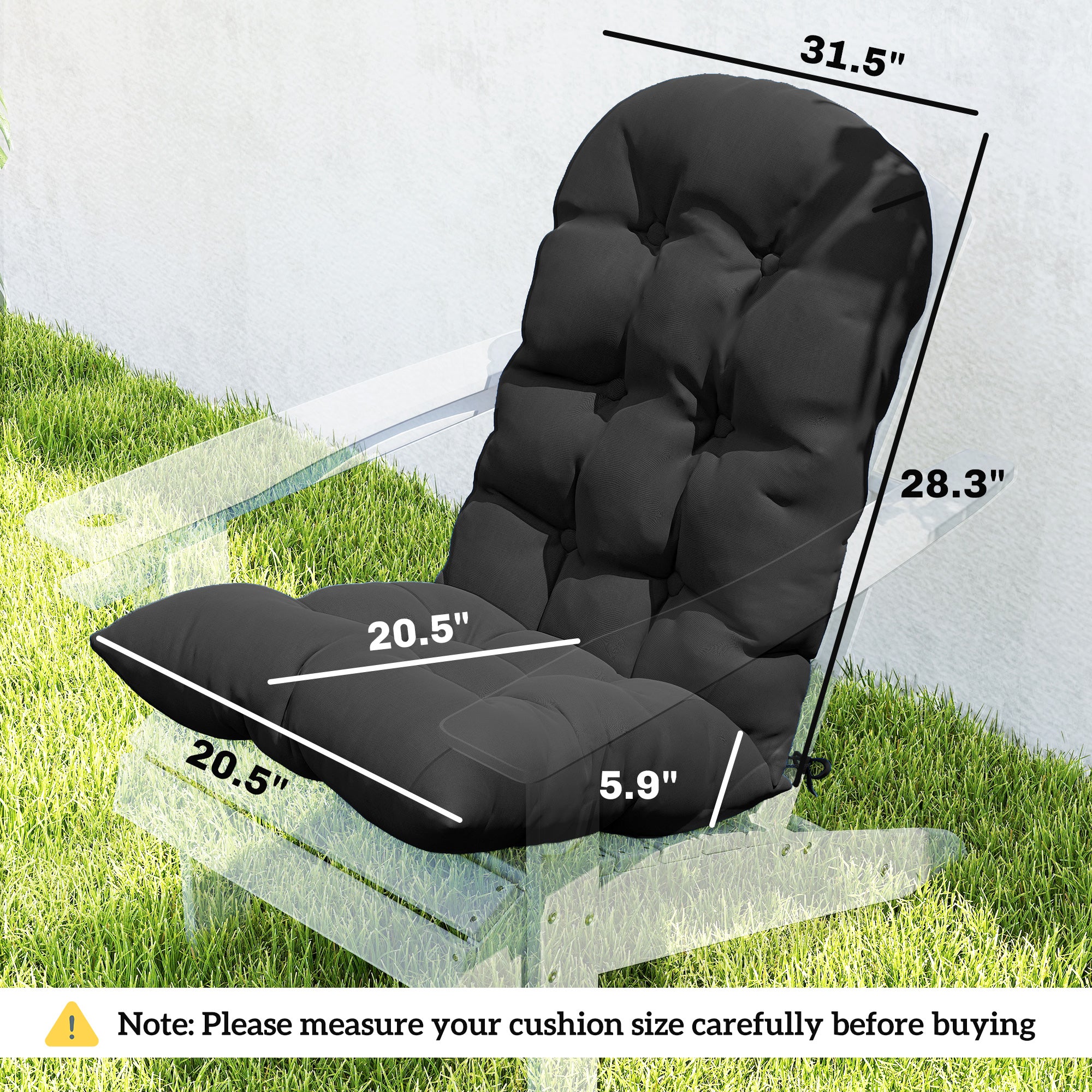 Coussins extérieurs de chaise Adirondack Set de 2