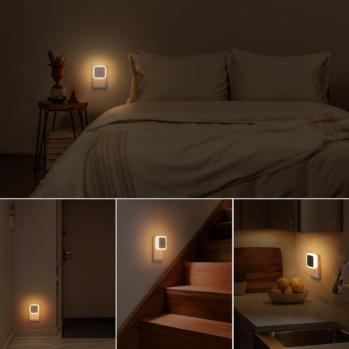 Lumière de nuit, lumières de nuit Plug Into Wall 8-Pack, Lampe de nuit Plug In Night Light, Dusk To D