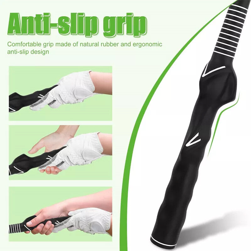 Retractable Golf Swing Trainer Golf Grip Trainer Indoor Warm-up Practice