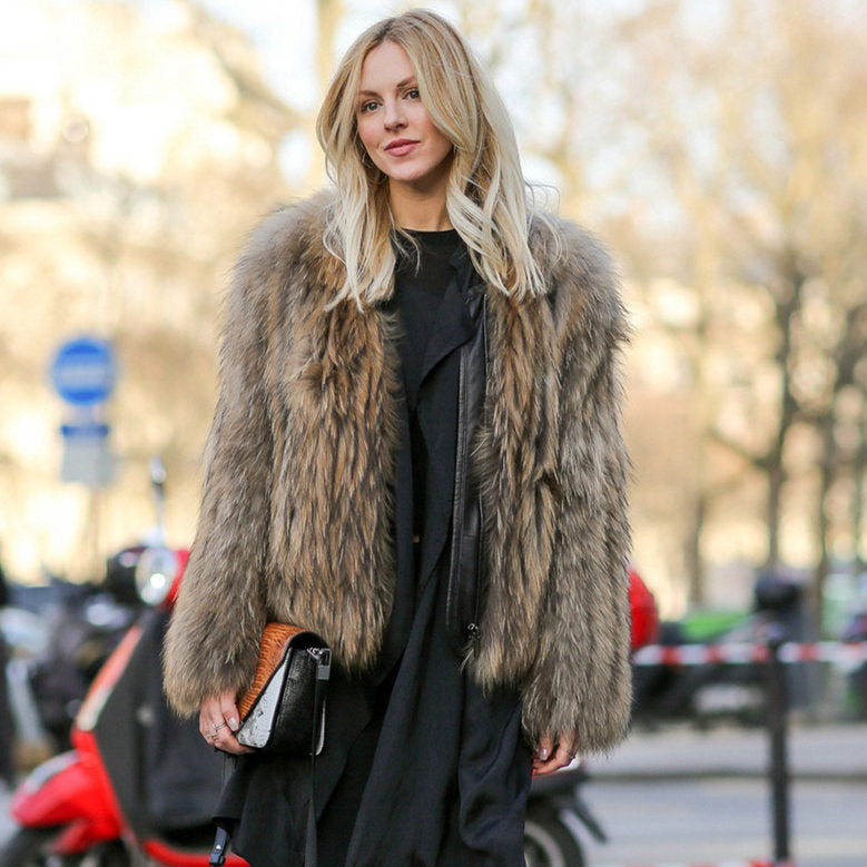 Enveloppe de Faux Fur Intégrée Automne Real Fur