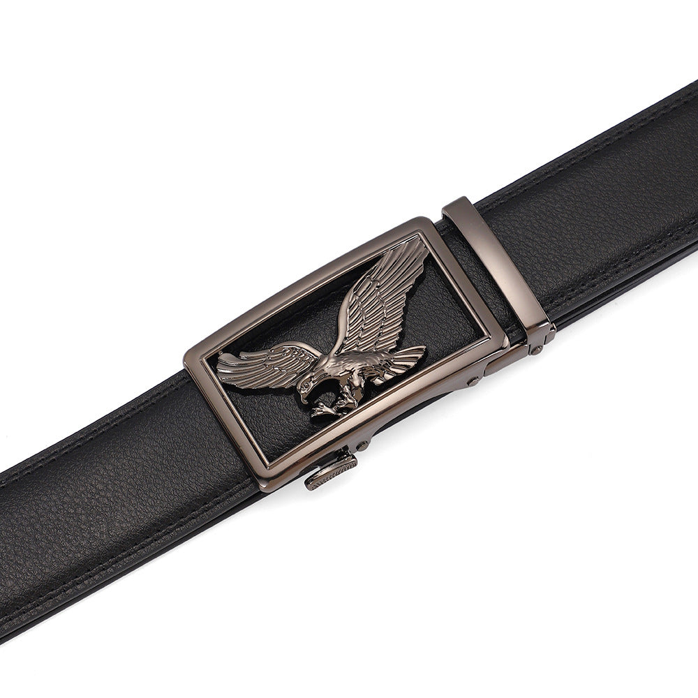 Ceinture en cuir véritable pour hommes avec boucle automatique Premium