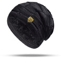 Leisure Chaud Manches Cap rembourré d'épaisseur Chapeau tricoté Pile Heap Cap