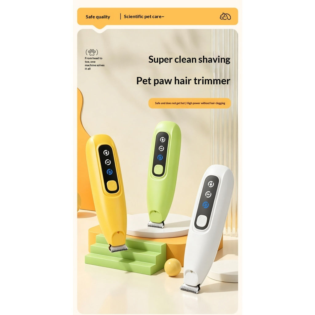Clipper rechargeable pour animaux de compagnie avec lumière LED