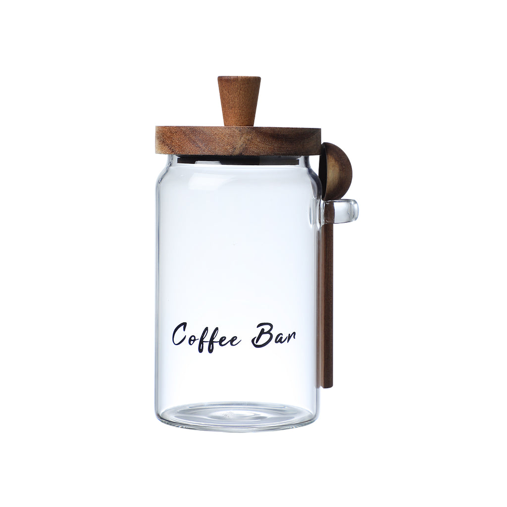 1 Pcs 25 Pots de café en verre OZ avec cuillères